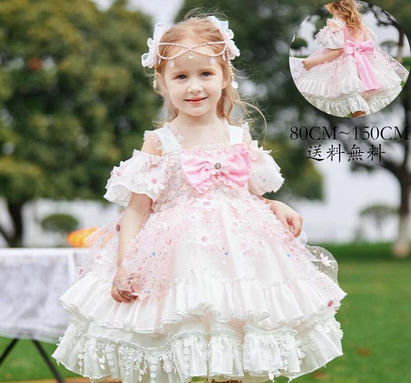 激安価格！キッズワンピース ジュニア 子供用 ワンピース コスチューム 衣装 可愛い 子供服 コスプレ Lolita 子供ワンピース ロリータ風 女児 イベント 洋服 子ども服 女の子 礼服 フォーマ