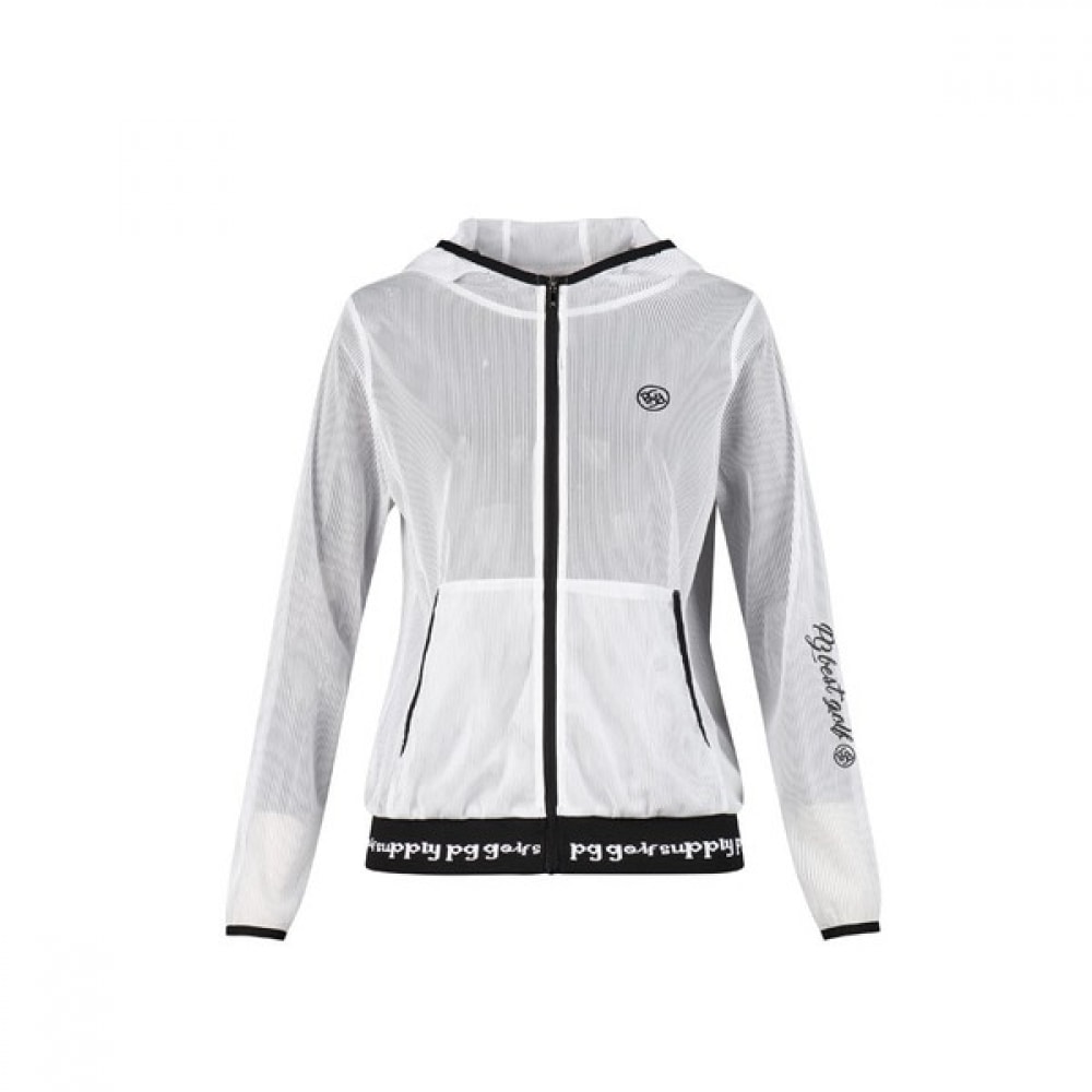 (ラックスゴルフ) ラックスゴルフ PG ゴルフクラブ女性用フルジップアップメッシュフード付きジャンパー JB4M836W