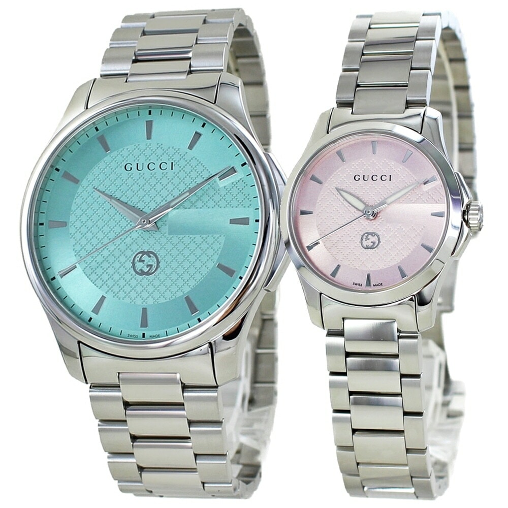 ペアギフト ペアウォッチ グッチ 腕時計 手表 Gタイムレス カップル ペア 婚約 結婚祝い 結婚記念日 夫婦 両親 プレゼント 特別な贈り物に gucci 時計 ya126372ya1265047 105,000円