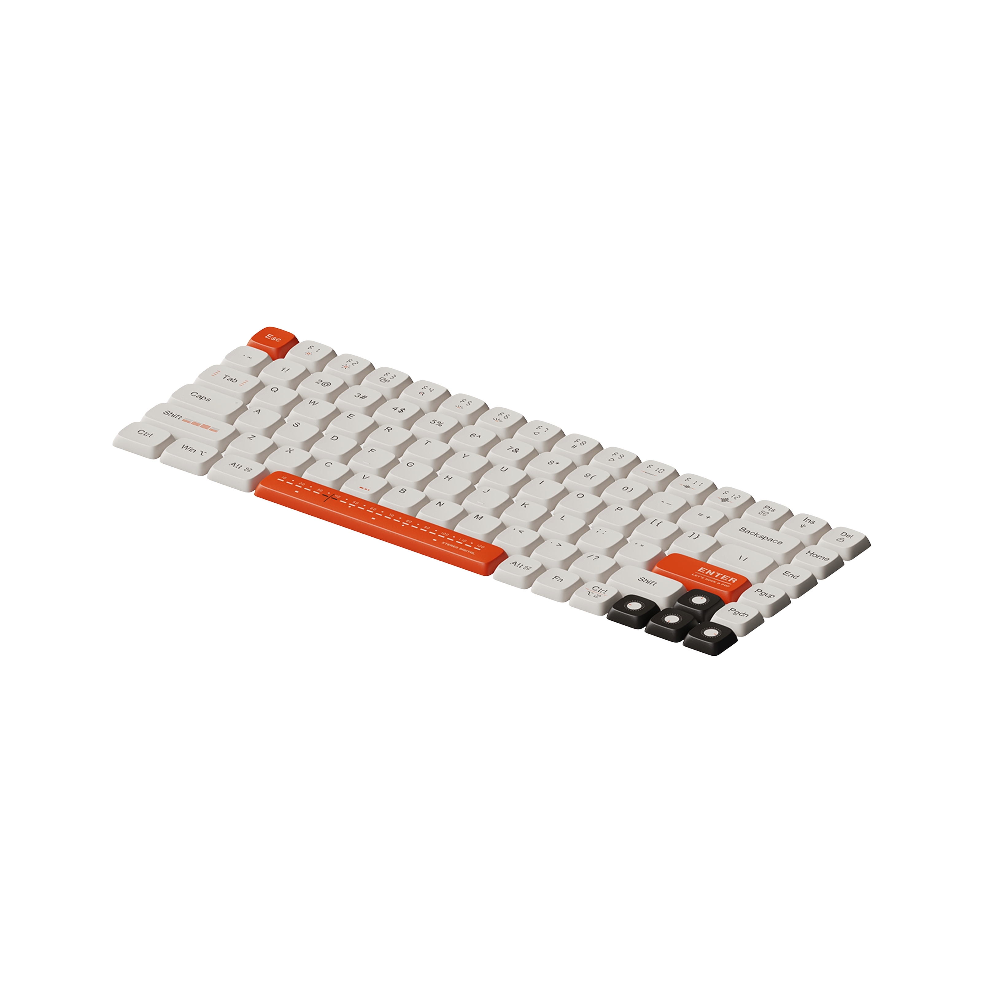 【公式】Retrowave-Flow Series 84キー英語配列キーキャップ/Flow・Flow Liteシリーズ専用/84キーレイアウト対応
