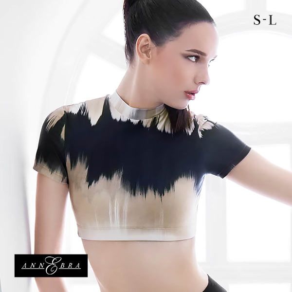 アンブラ ANNEBRA Earth カップ付き ショート丈 トップス 半袖 スポーツウェア トレー