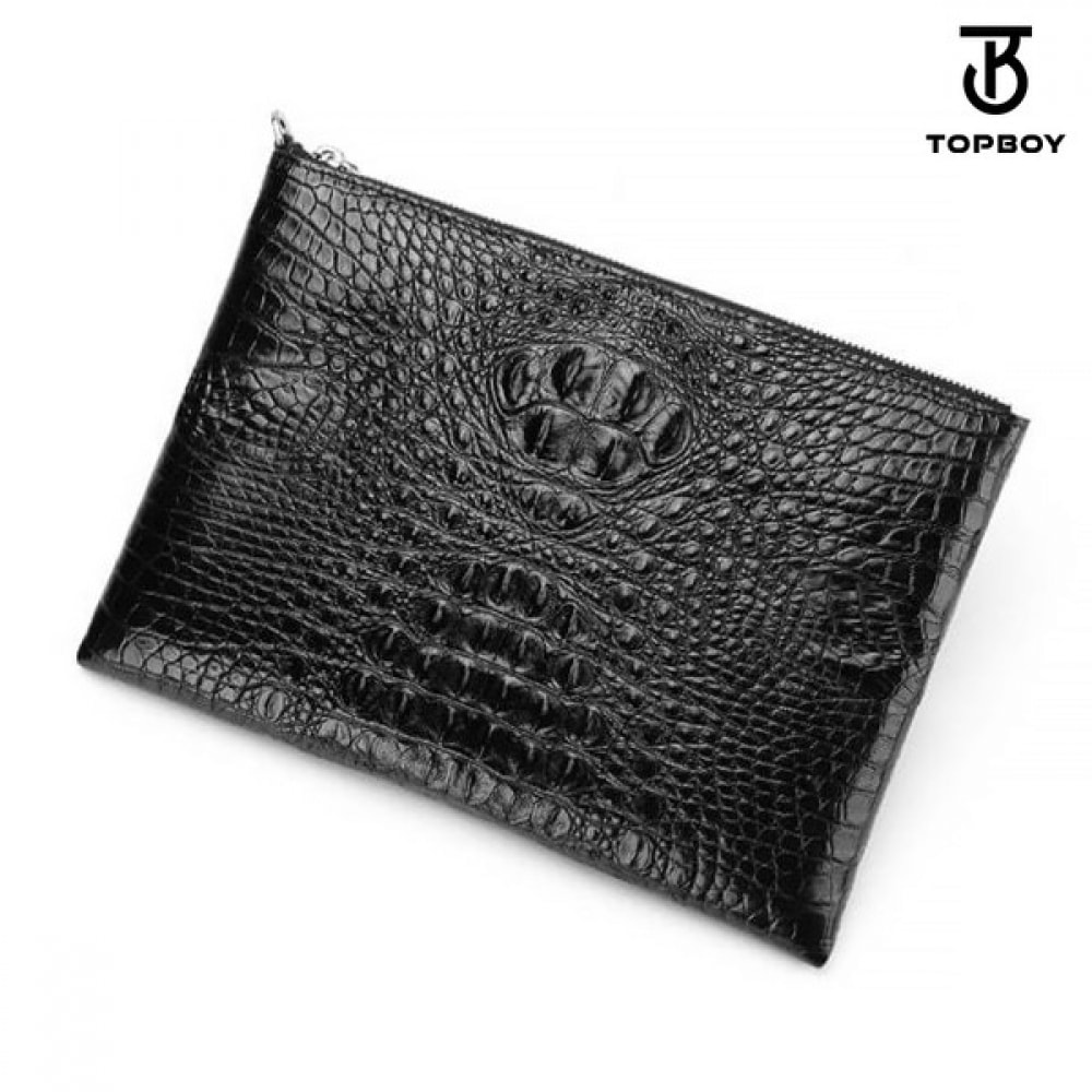 (トップボーイ) リアルアリゲーターレザークラッチバッグ (BP054)