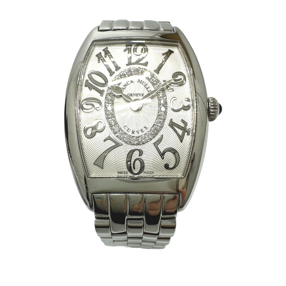 FRANCK MULLER フランクミュラー 腕時計 1752QZRELCD1RAC トノウカーベックス ダイヤモンド クォーツ SS シルバー