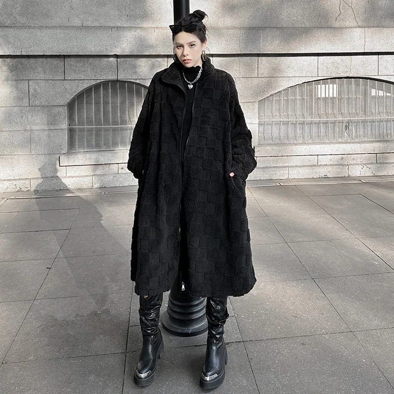 【J.Fashion】 2025秋冬新品 格子柄 ロングコート カーディガン おしゃれ 関連商品は店で購入可能 レディース アウター トレンチコート メガ割30%までに制限 5,692円