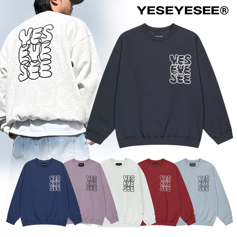 送料無料 YESEYESEE C-LOGO SWEATSHIRT イェスアイシー 韓国正規品 トレーナー スウェット ジャージ ストリート 韓国ファッション 韓国ブランド 通勤 通学 男女兼用