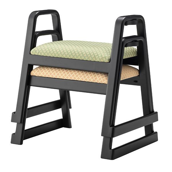 スツール 手すり付き 和風 座敷 法事 仏事 重ねられる スタッキング 椅子 背もたれなし 和柄 和室 ハンドルつき 取っ手 持ち手 10,757円