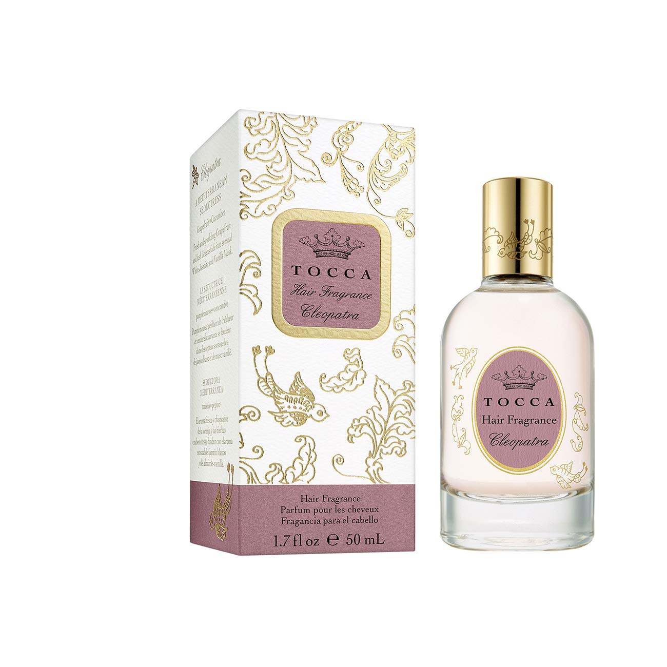 TOCCABeauty(トッカビューティ)ヘアフレグランスミスト50mL クレオパトラの香り(髪の毛用 香水 ギフト ご褒美 ヘアミスト)