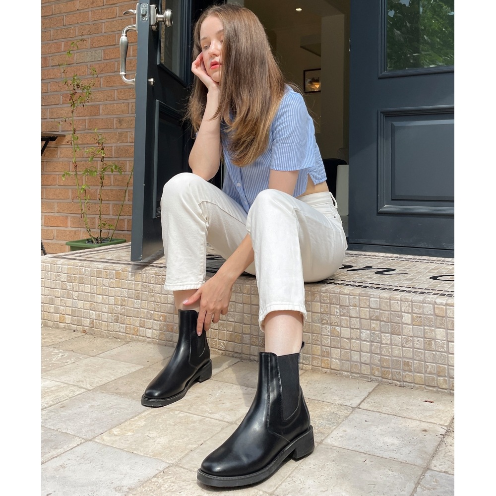 MAC MOC製作10日Primierスクエアチェルシーブーツ3.5Cm