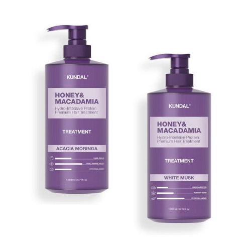 クンダルプロテイントリートメントアカシアモリンガ1058ml +ホワイトマスク1058ml香りの栄養保湿