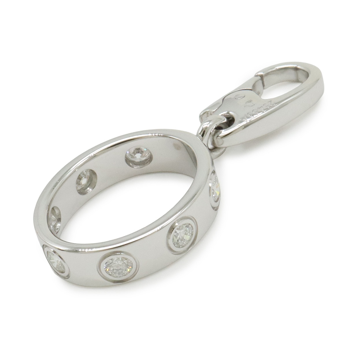 ベビーラブ ラブ LOVE LΘVE ペンダント ヘッド ネックレス トップ K18WG ホワイトゴールド ダイヤモン