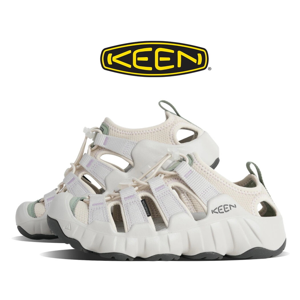 KEEN キーン ウィメンズ ハイパーポート スニーカー サンダル HYPERPORT H2 LILY PAD ORCHID BLOOM ( ベージュ ホワイト 白 アウトドア レディース 10317
