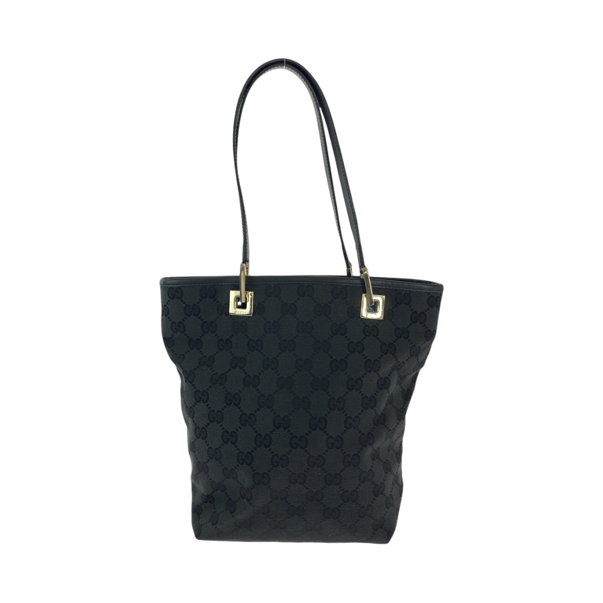 美品 ブラック ゴールド金具 GGキャンバス 002 1099 トートバッグ ショルダーバッグ レディース 602978