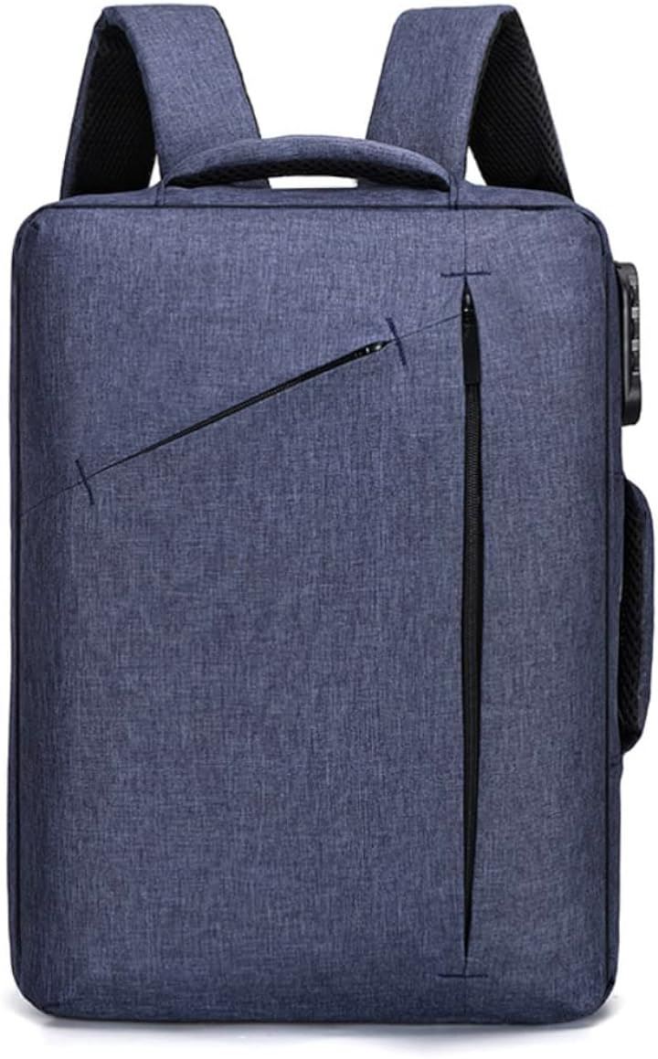 バックパック 2WAYバッグ リュック ビジネスバッグ ビジネスリュック カジュアルバッグ 2030L メンズ レディース タイプE( ブルー(ダイヤルロック付属ファスナー横開き))