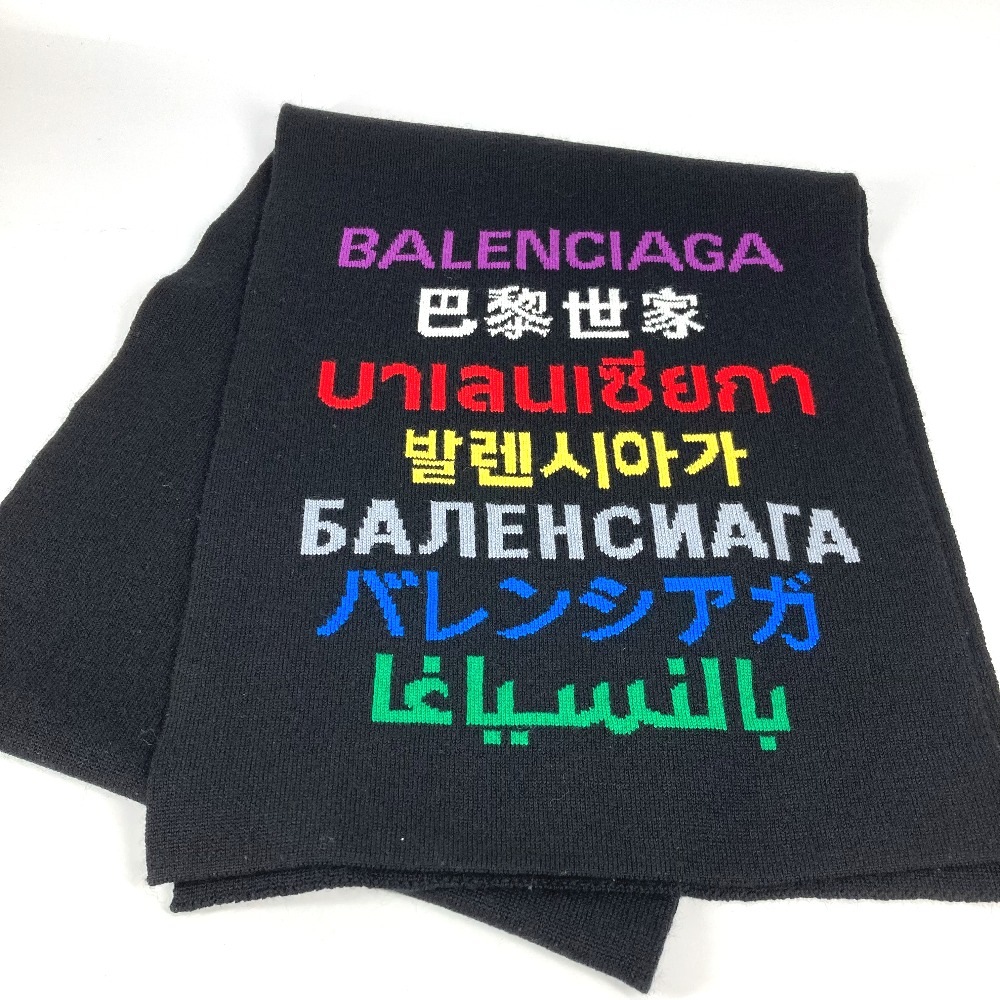 マフラー 646492 ロゴ ファッション小物 ストール アパレル小物 ウール マルチカラー