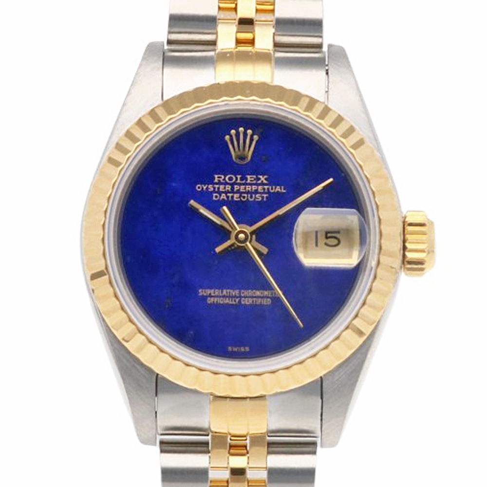 ロレックス デイトジャスト オイスターパーペチュアル 腕時計 ステンレススチール 69173 自動巻き 1年保証 ROLEX 中古