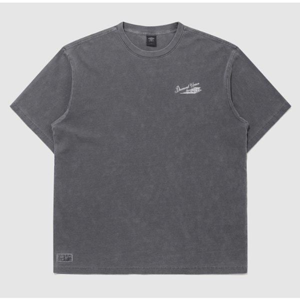 ガーメントダイイング レタリング半袖Tシャツ BB UQ121CRS11 DCH0 CRM0 PNK0