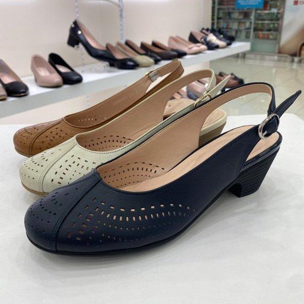 女性楽なパンチングサンダル YAFMTS62012NYIVCA HFPF1A GN_GN