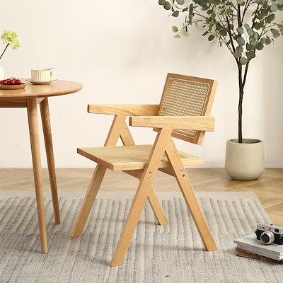 国内即日発送】ダイニングチェアー チェア 椅子 イス ラタン 籐編み