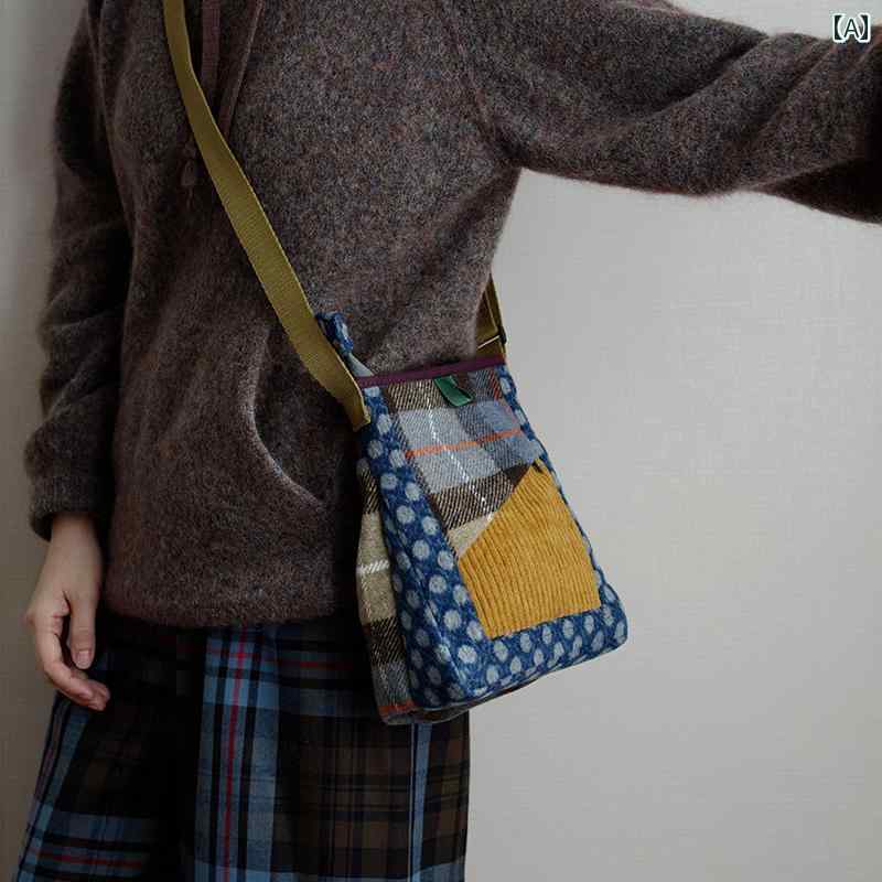 レディース　バッグ　カジュアル Housedesign 2025 新型 ワンショルダー スマートフォン バッグ ミニ 軽量 クロス ボディ レトロ カラーマッチング 小型