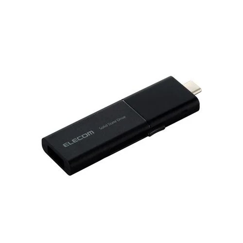 エレコム ESD-EWB1000GBKR 外付けポータブルSSD 1TB USB Type-C USB-A対応 ブラック 11,393円