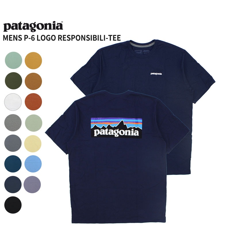 パタゴニア patagonia メンズ P-6 ロゴ レスポンシビリティー メンズ 半袖 Tシャツ 38504