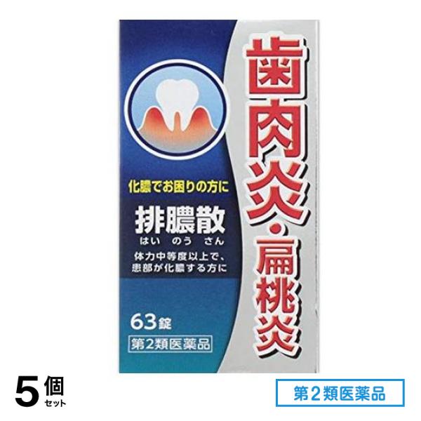 第２類医薬品 排膿散エキス錠J 63錠 5個セット