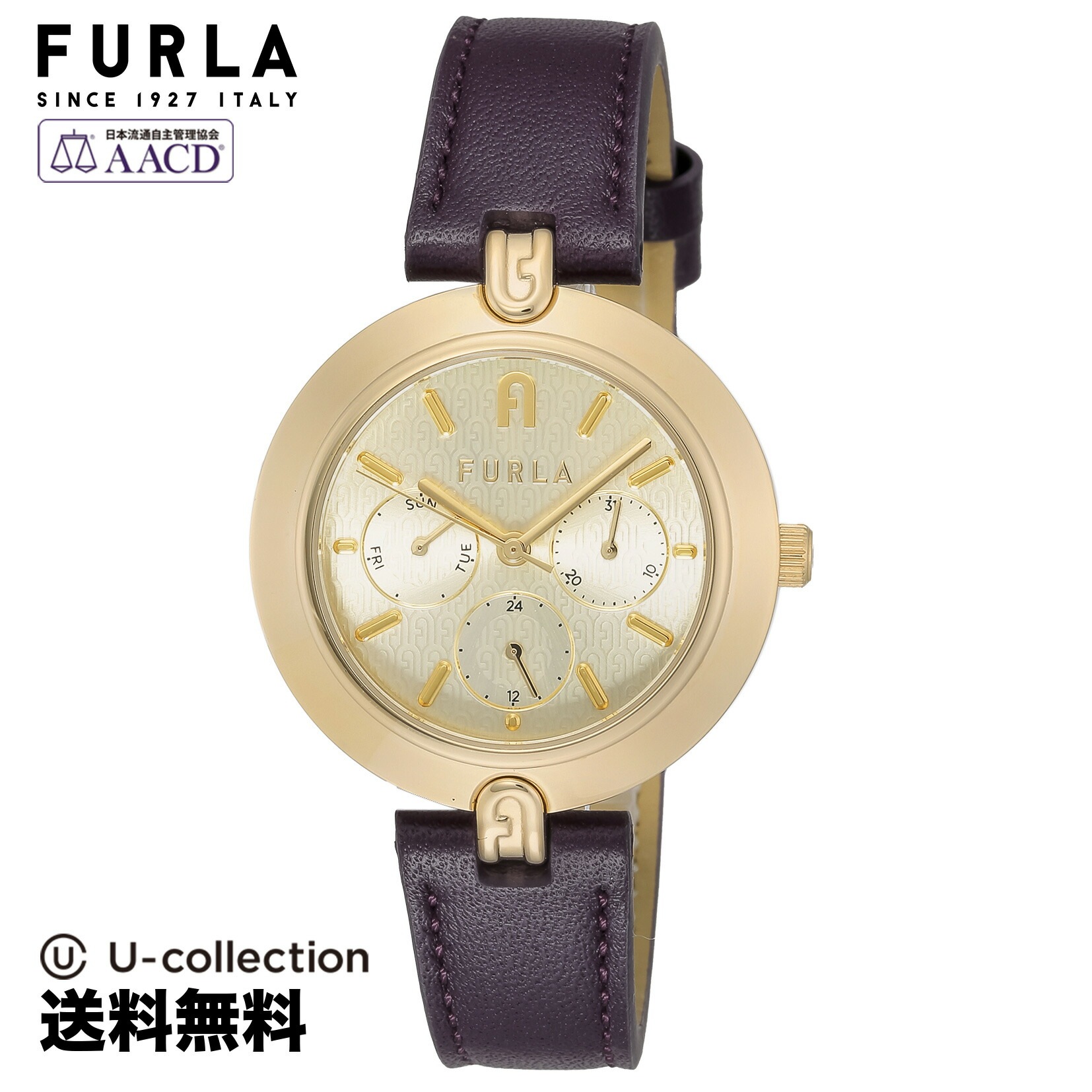 【腕時計】 FURLA(フルラ) LOGO LINKS MULTIFUNCTION / ロゴリンクス レディース ゴールド クォーツ WW00030009L2 時計 ブランド