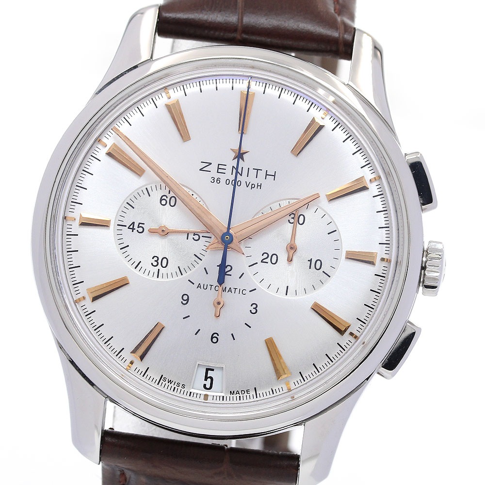 ゼニス ZENITH 03.2110.400 キャプテン エルプリメロ クロノグラフ 自動巻き メンズ 良品 _842446【中古】