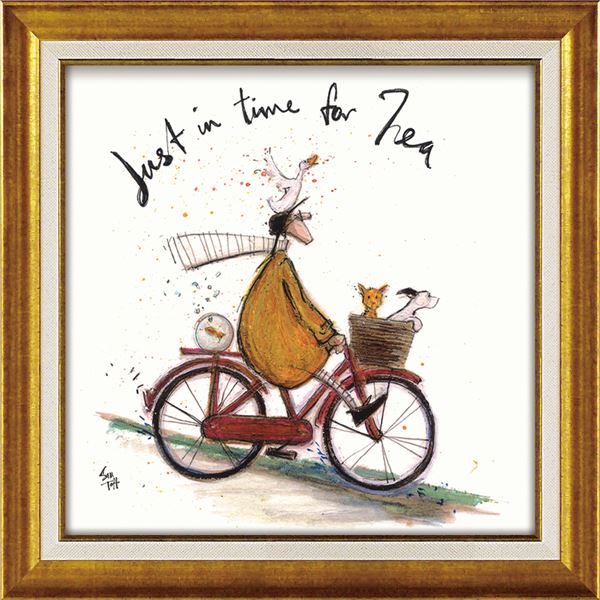 ユーパワー サム/トフト Gel加工 アートフレーム スクエア/Mサイズ 「お茶の時間」