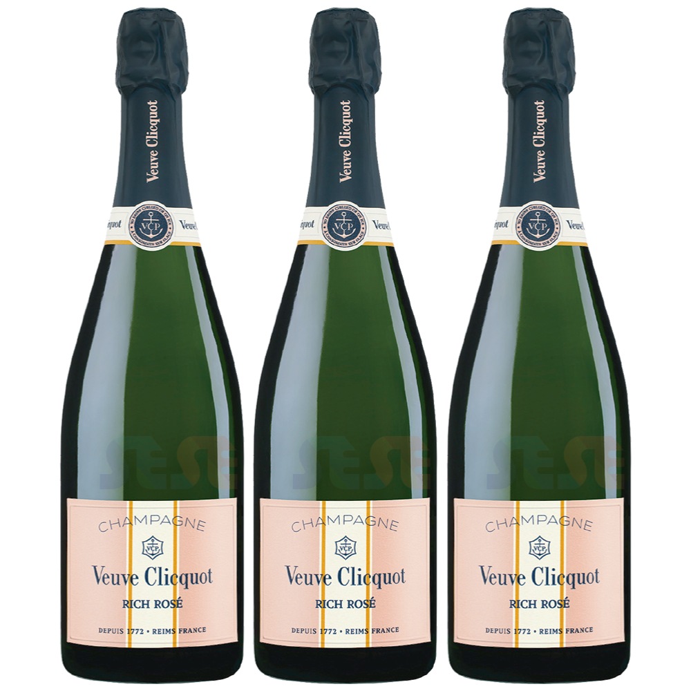 正規品 ヴーヴ・クリコ リッチ ロゼ オン アイス 3本セット 750ml / フランス シャンパーニュ