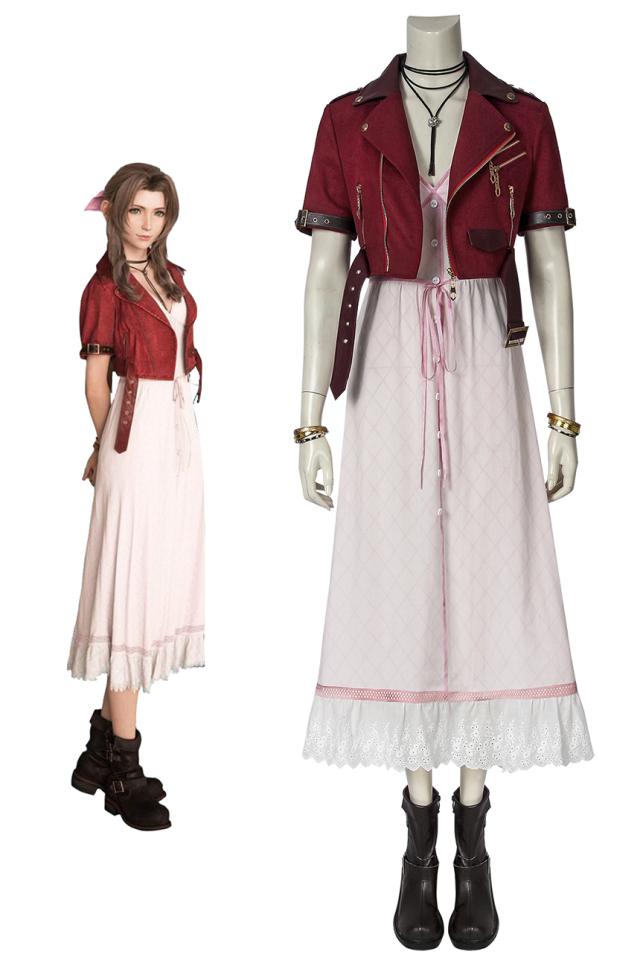 新タイプ追加 激安販売 ファイナルファンタジーVII エアリス・ゲインズブール Final FantaVII FF7 Aerith Gainsborough キャラクター仮装 [4542]