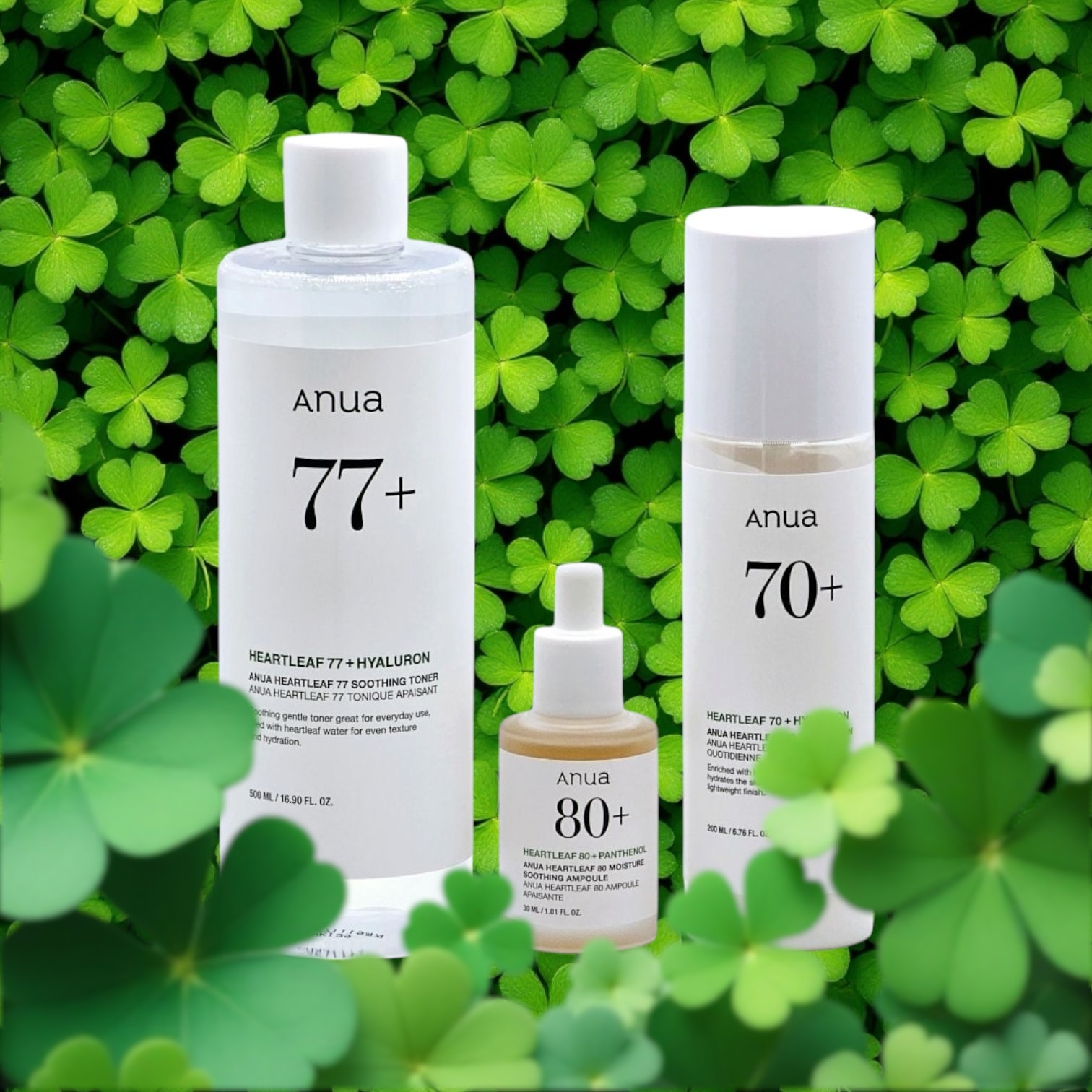 ドクダミ3STEPセット(化粧水500ml＋美容液30ml＋乳液200ml )