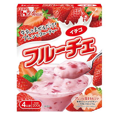 他サイト： ハウス フルーチェ イチゴ 200g×5個の商品画像