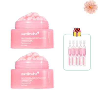 PDRN ピンクカプセルクリーム 55ml*2 /コラーゲン 皮膚光彩 つや 弾力 トーン改善