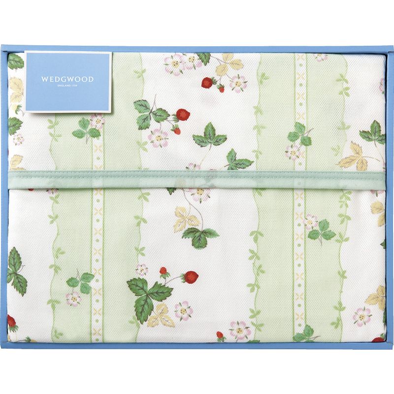 ワイルドストロベリー 綿毛布（毛羽部分） グリーン 6,981円