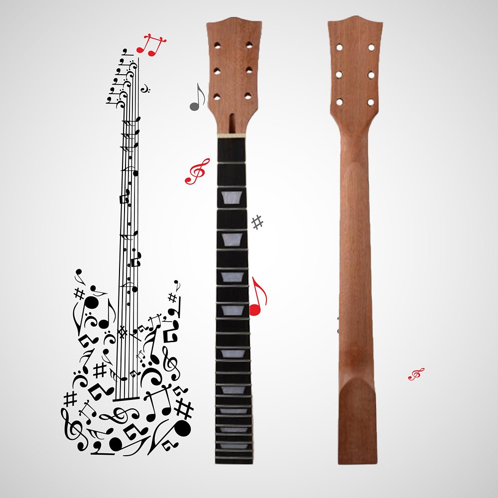 LP レスポール LPタイプネック エレキギターネック 22フレット フィンガーボード ギターパーツ マホガニー MU0894