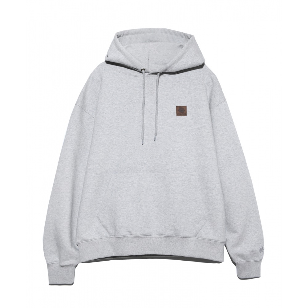 体育科 PHYPS レザー ラベル パーカー グレー