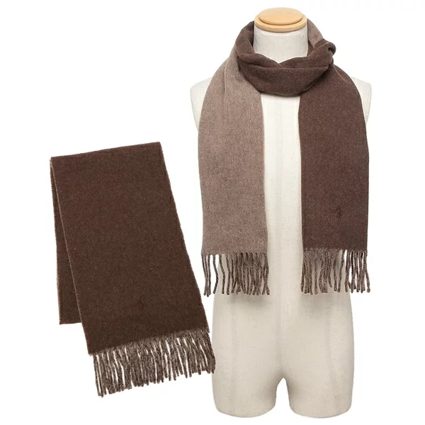 マフラー リバーシブル ベージュ ブラウン メンズ レディース ユニセックス PC0455 225