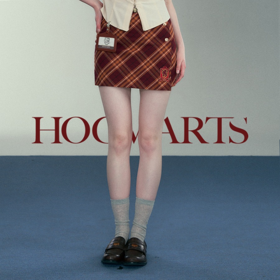 ハリーポッタージョイントチェック柄スカートサマーヒップスカート 5,110円