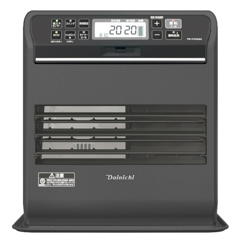 ダイニチ DAINICHI 家庭用石油ファンヒーター ストーンブラック 10畳 9.0L 35秒着火 FW-3724SGX (K)