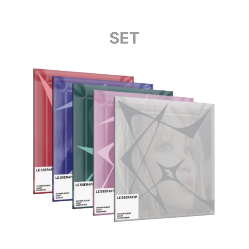 【LE SSERAFIM】4th Mini Album [CRAZY] (COMPACT ver.) Set