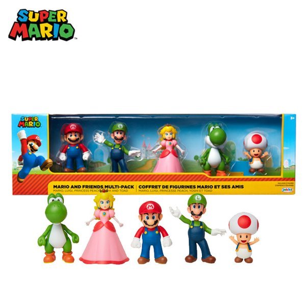栗の木 スーパーマリオ 6.3cmフィギュア マリオとフレンズ 5パック(5pk)