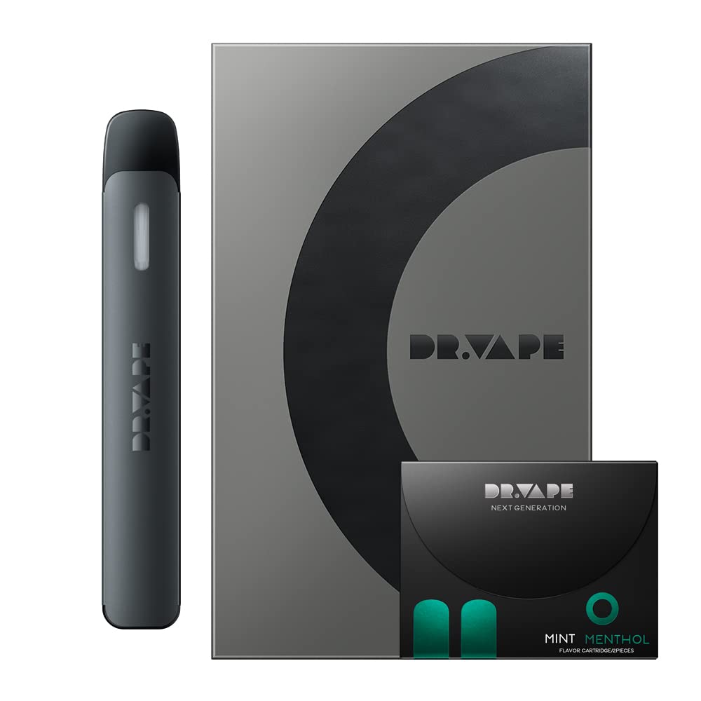 DR.VAPE ドクターベイプ Model2 スターターキット [ ブラック 本体 カートリッジ ] セット 電子タバコ (ミントメンソール)