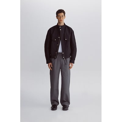 超希少】ディーゼル ホースハイドレザージャケット グレー フルジップ