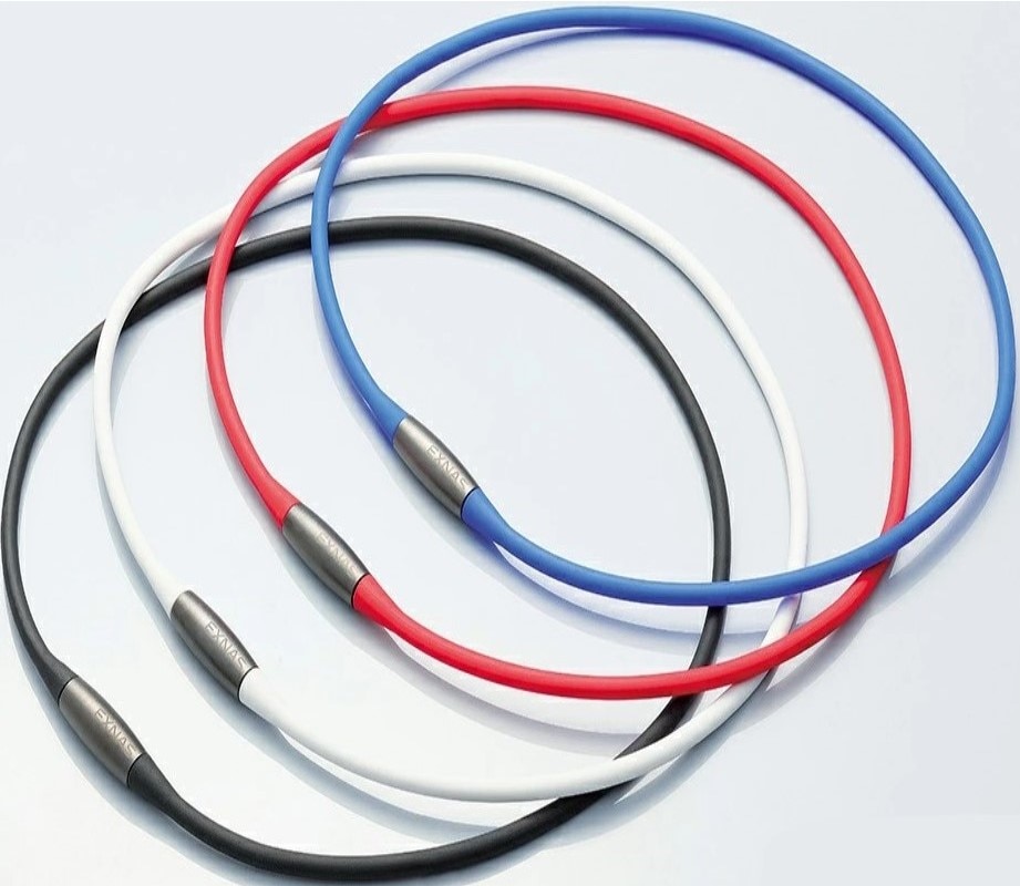 EXNAS エクナス D1（42cm）磁気ネックレス 家庭用 永久磁石 磁気治療器 160mT 肩 首 コリ 血行改善 日本製 男性用 女性用 おしゃれ 磁気ネックレス