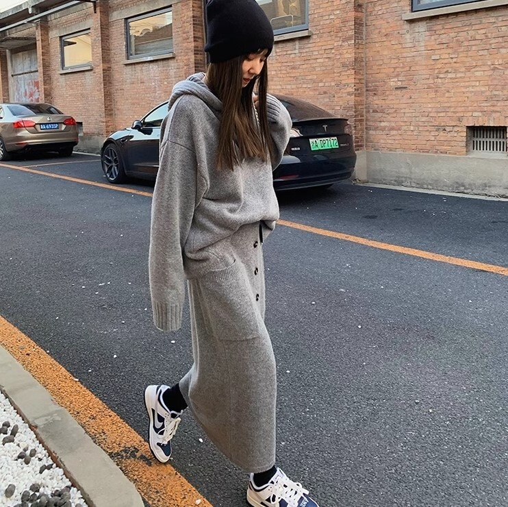 ニット スカート 2点セット セットアップ ツーピース セーター パーカー ニットスカート ニット かわいい 大人可愛い きれいめ シンプル カジュアル 大人 上品 おしゃれ お洒落 かっこいい