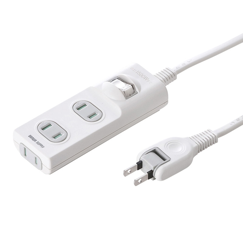 （まとめ買い）火災予防安全タップ 2P 3個口 2m ホワイト TAP-TSH32SWN [x3]