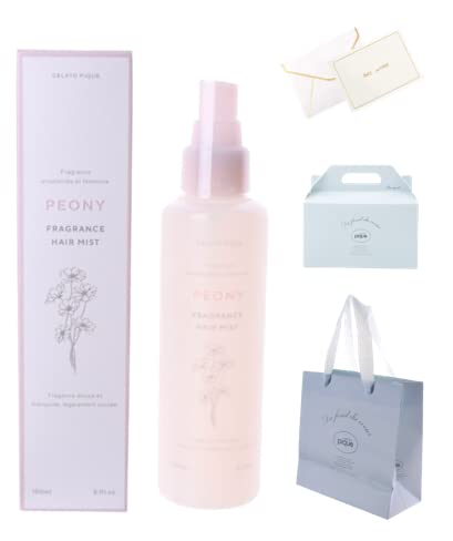 ジェラートピケ gelato pique ヘアミスト150ml【ギフトボックス・ショッパー・薄葉紙・メッセージカード】 セット品 (ピオニーブーケの香り)