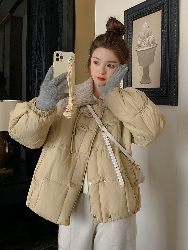 ビッグホワイトダック新ホワイトダックダウンジャケットレディース新中国風プレートボタンニッチダウンジャケットスリムスモールウィンタージャケット30%制限 5,675円