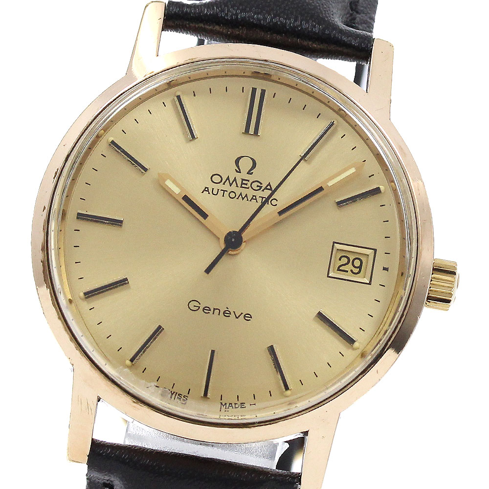 オメガ OMEGA 166.0163 ジュネーブ デイト Cal.1012 自動巻き メンズ _942910【中古】